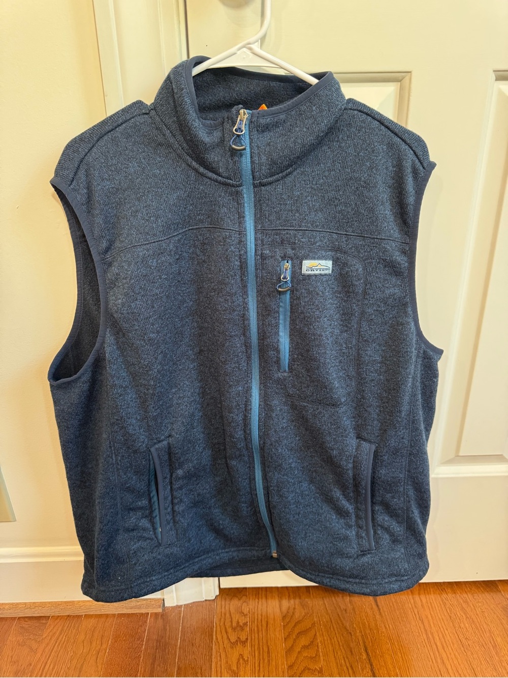 Orvis Kids Navy Blue Fleece Vest - Zip Front